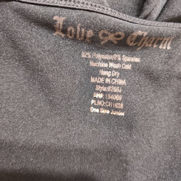 Love Charm one size junior womens tank top black seamless strappy layering basic - Picture 6 of 6